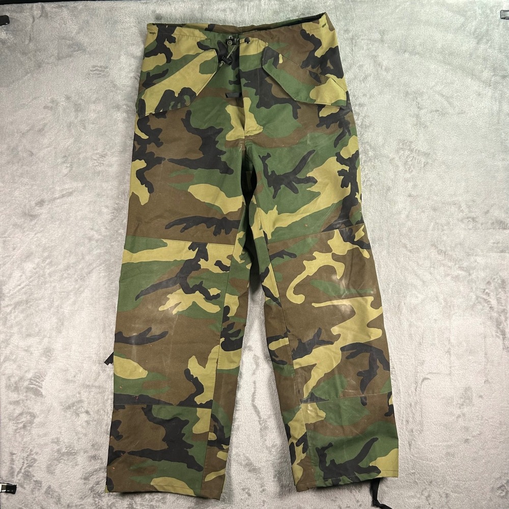 US Military ECWCS Gen II Woodland Camo Gore-Tex Trousers Small Regular Pants